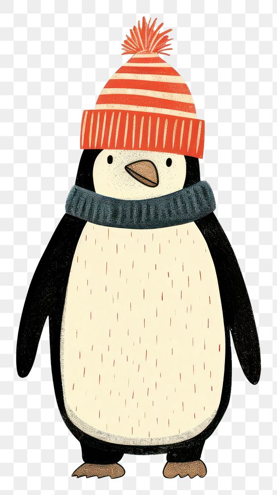PNG Penguin winter headwear portrait