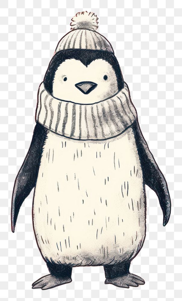 PNG Penguin animal winter cute. AI generated Image by rawpixel.