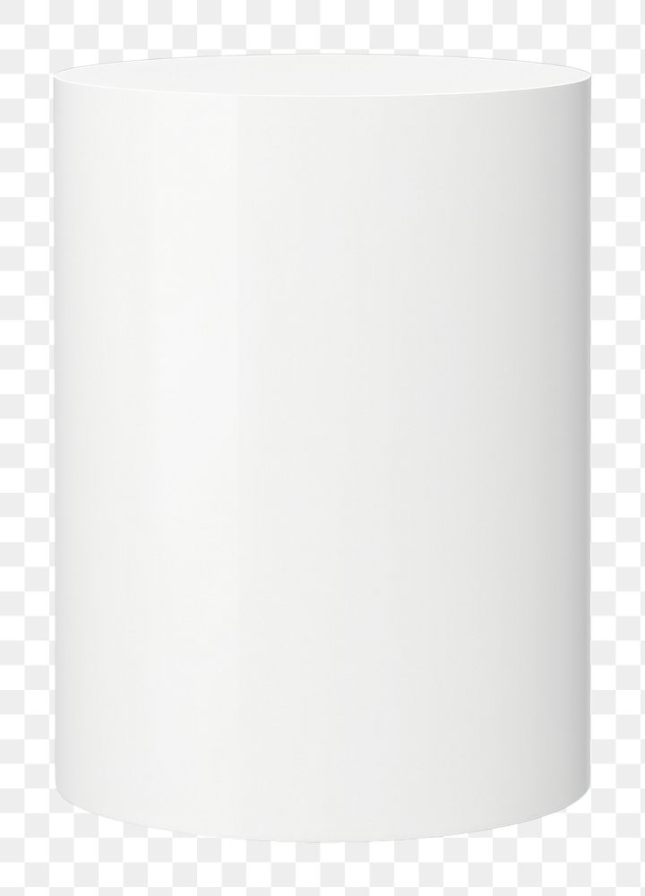 PNG Plastic cylinder white vase white background. AI generated Image by rawpixel.
