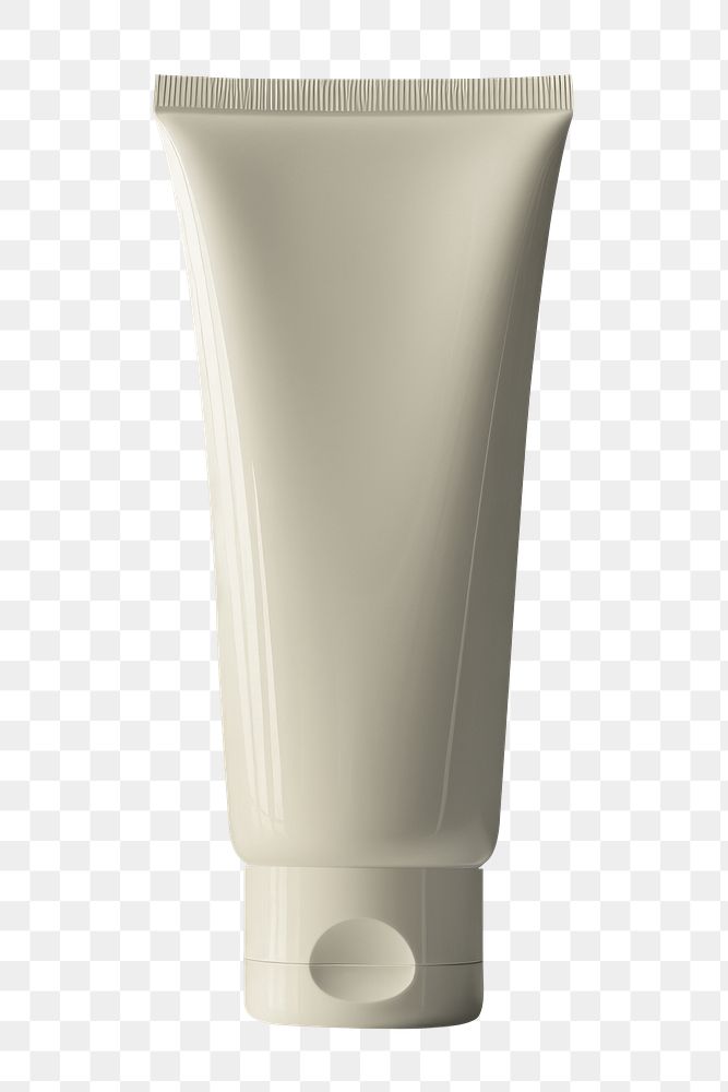 Cream tube png, product packaging, transparent background