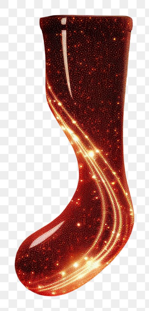 PNG Christmas stocking light red illuminated. AI generated Image by rawpixel.