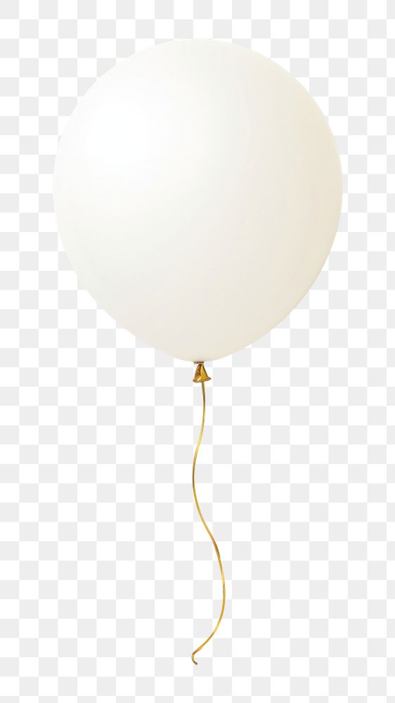 PNG White balloon celebration anniversary simplicity. AI generated Image by rawpixel.