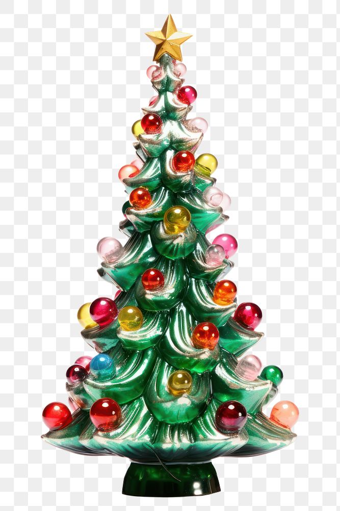 PNG Christmas tree toy white background illuminated. AI generated Image by rawpixel.