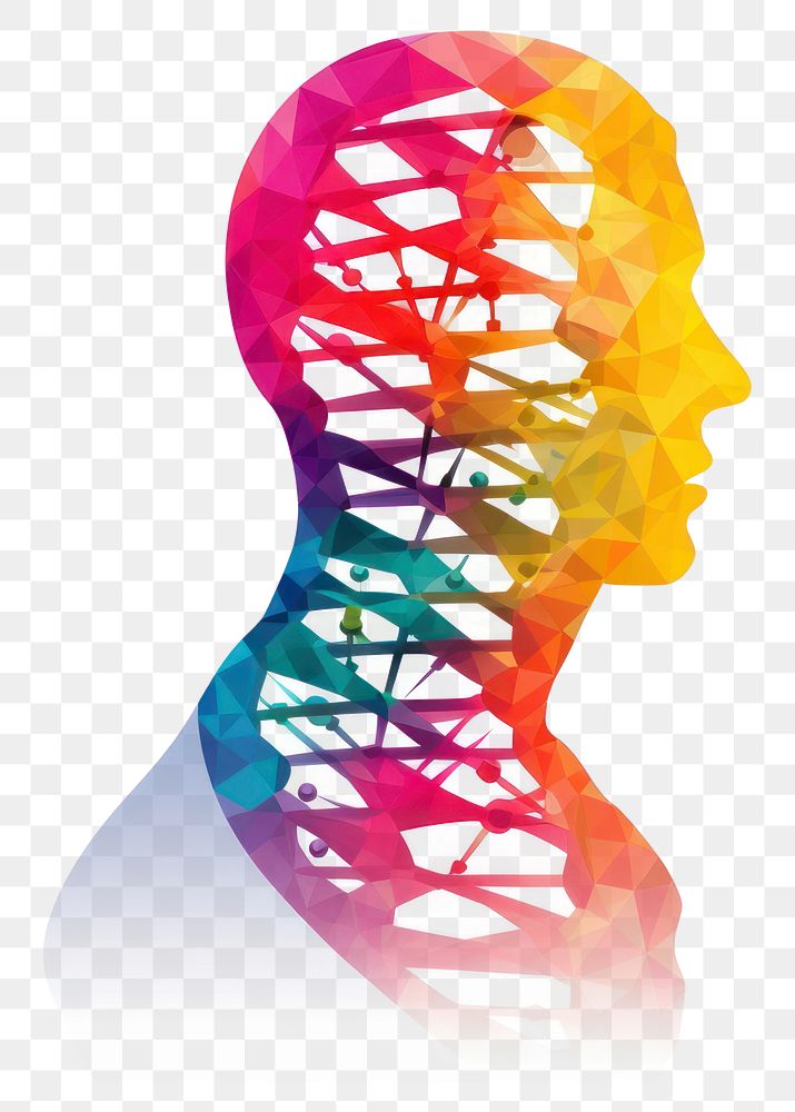 PNG DNA human white background silhouette. 