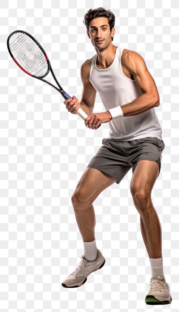 A squash player man footwear racket shorts. AI generated Image by rawpixel.