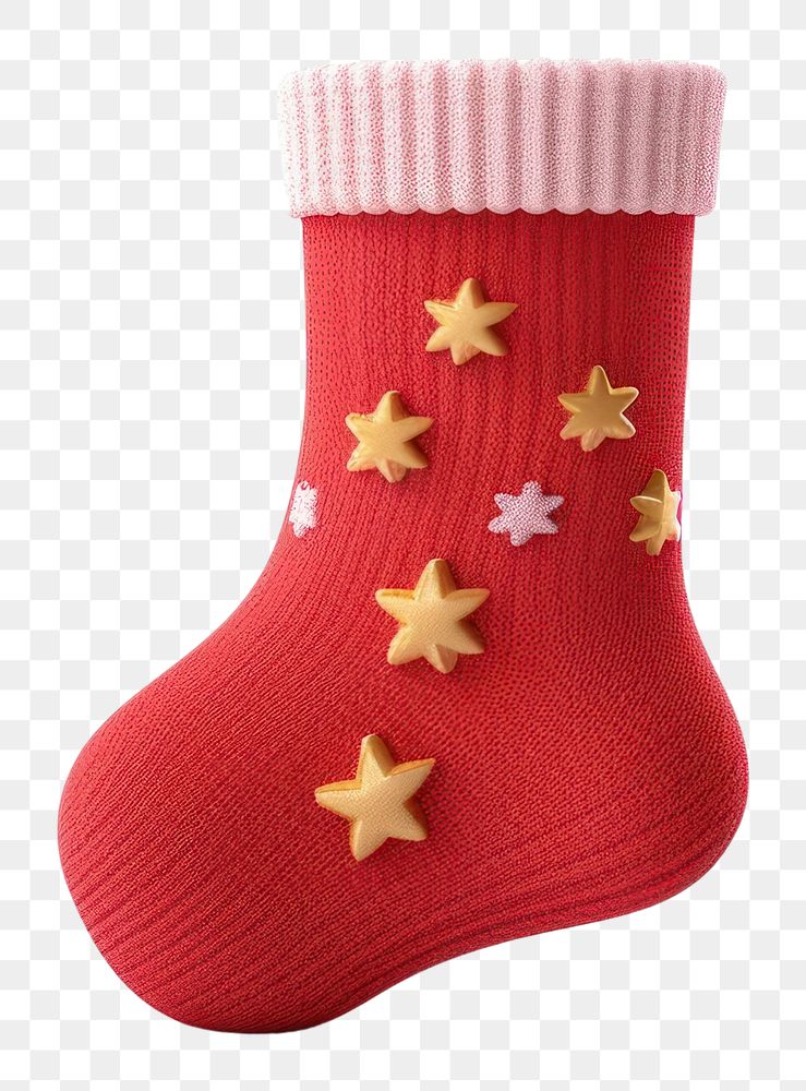 PNG Christmas sock christmas white background celebration. AI generated Image by rawpixel.