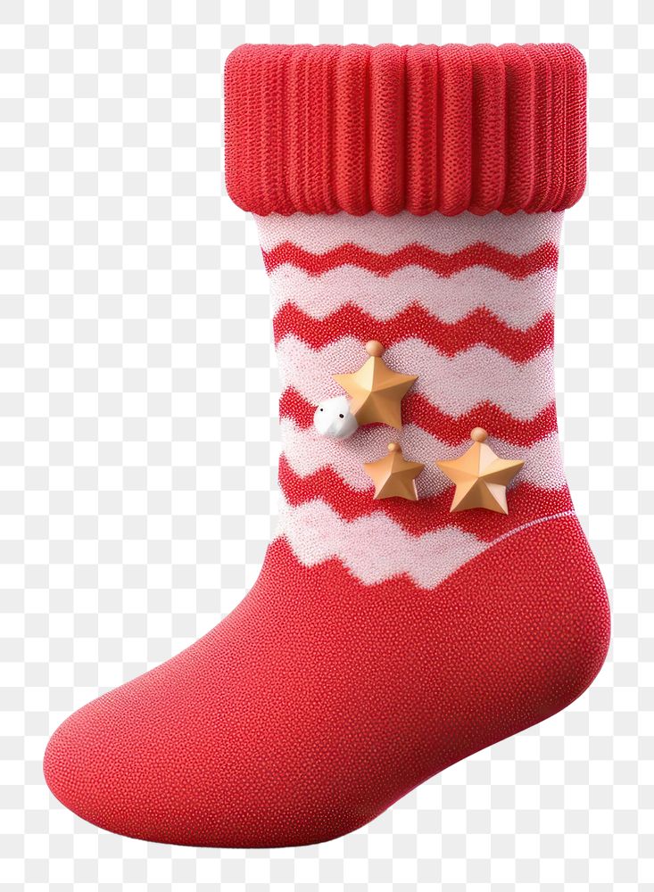 PNG Christmas sock christmas white background representation. AI generated Image by rawpixel.