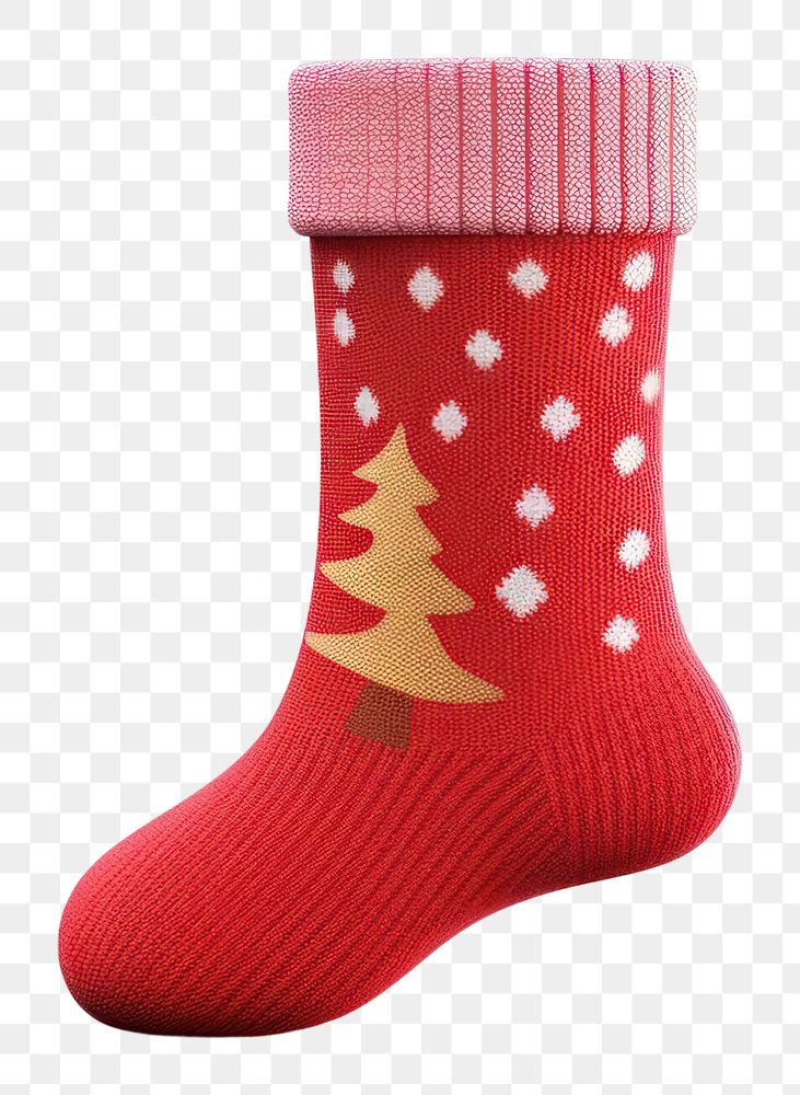 PNG Christmas sock christmas white background celebration. AI generated Image by rawpixel.