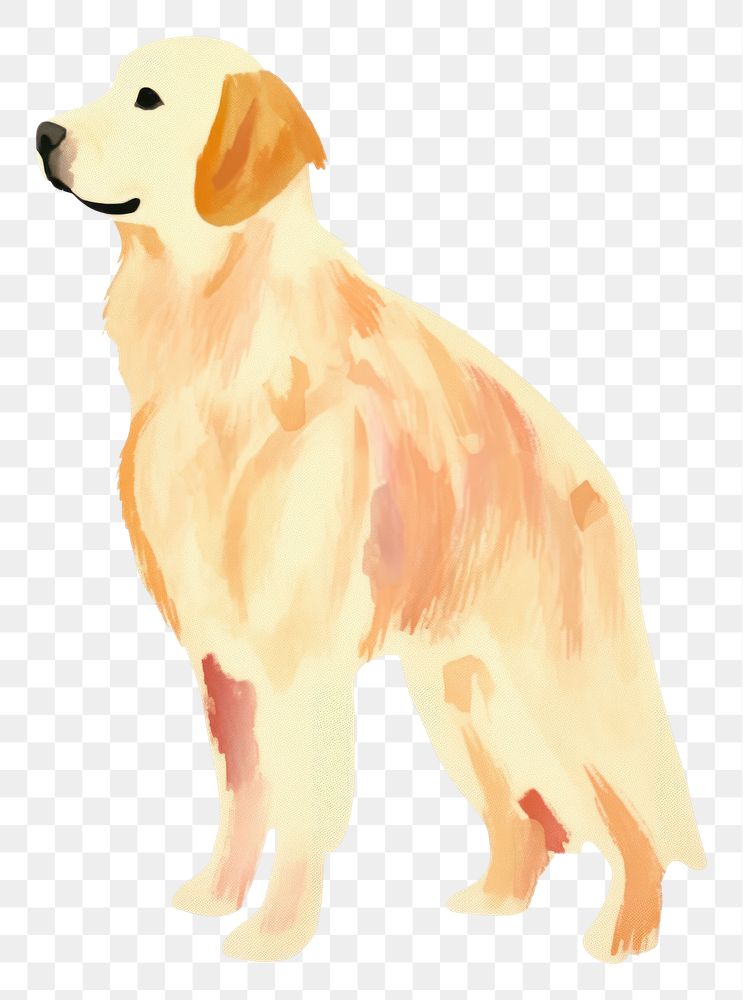 PNG Golden retriever dog animal mammal pet. AI generated Image by rawpixel.