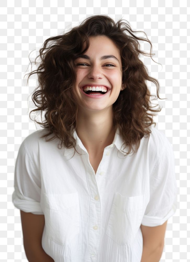 PNG Laughing blouse smile adult