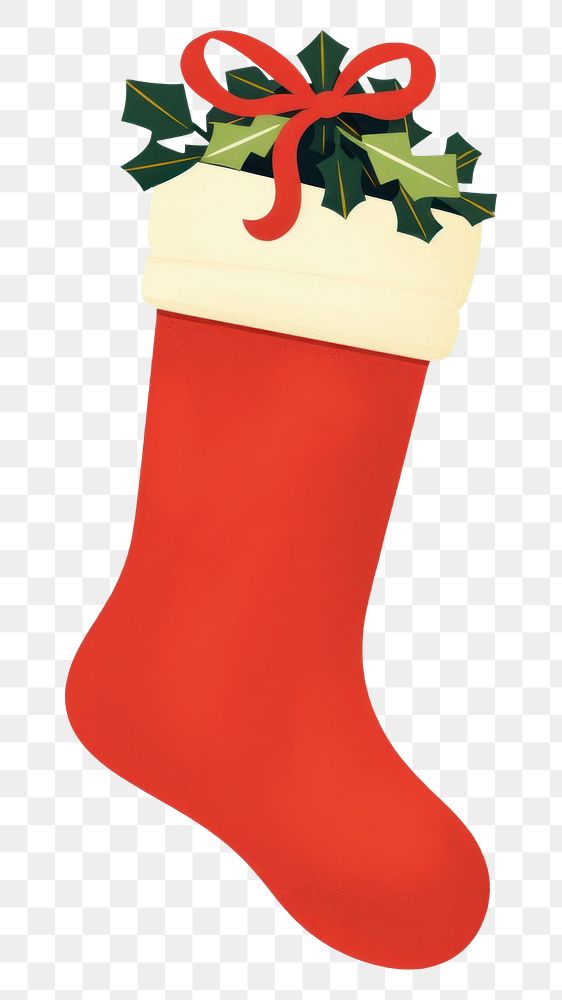 PNG Christmas sock christmas gift celebration. AI generated Image by rawpixel.