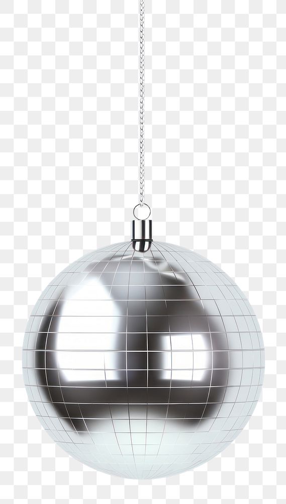 PNG  Hanging disco ball icon white background illuminated celebration