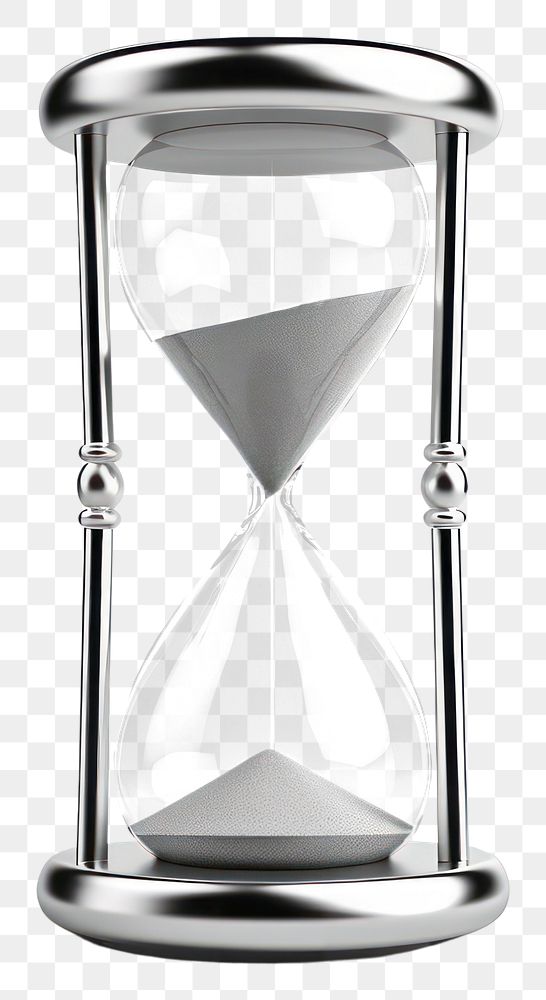 PNG  Hourglass white background monochrome deadline