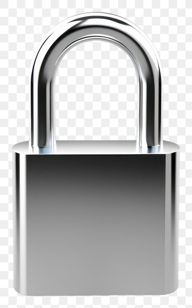 PNG  Key padlock white background protection security. AI generated Image by rawpixel.