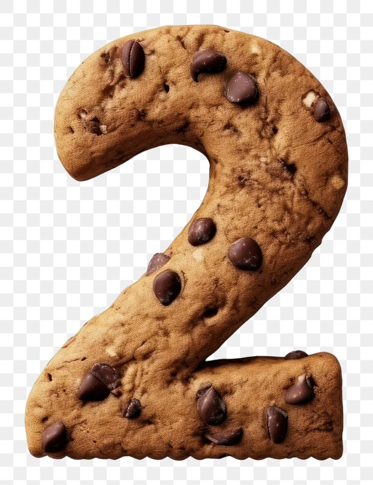 PNG Cookie number shape food. AI generated Image by rawpixel.