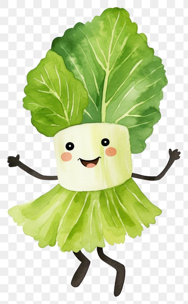 PNG  Celery dancing vegetable cabbage plant. AI generated Image by rawpixel.