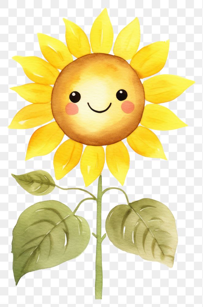 PNG  Sunflower dancing plant leaf anthropomorphic