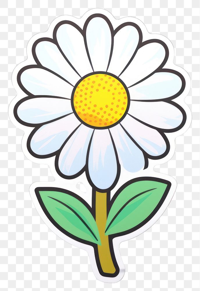 PNG  Daisy flower plant white. AI generated Image by rawpixel.