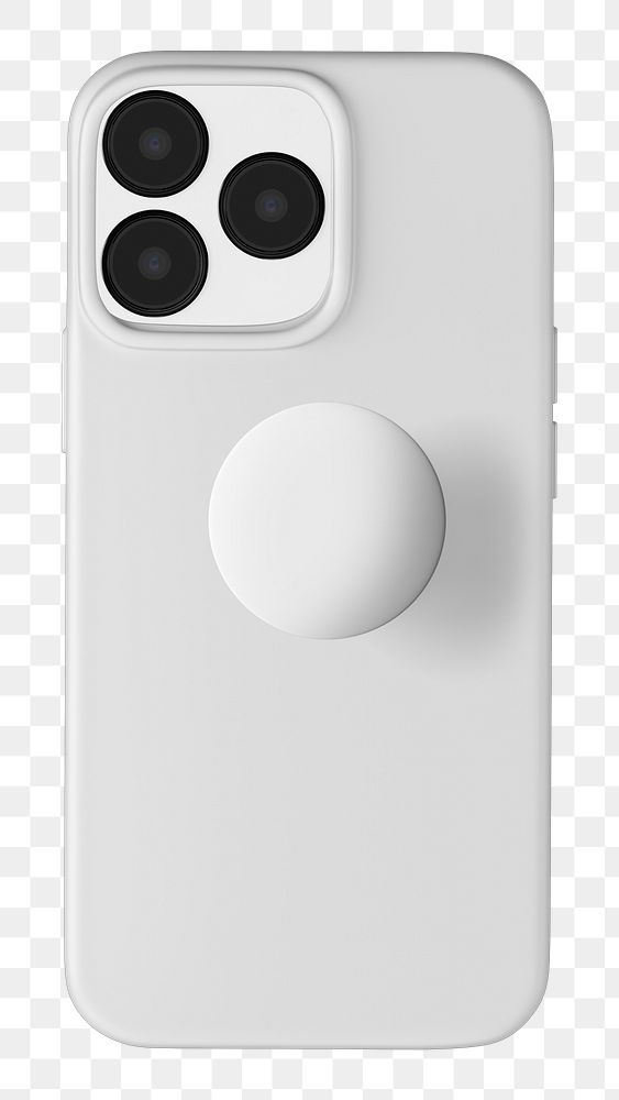PNG White mobile phone case, transparent background