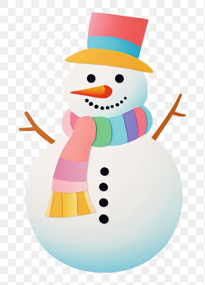 PNG Snow man snowman winter craft. AI generated Image by rawpixel.