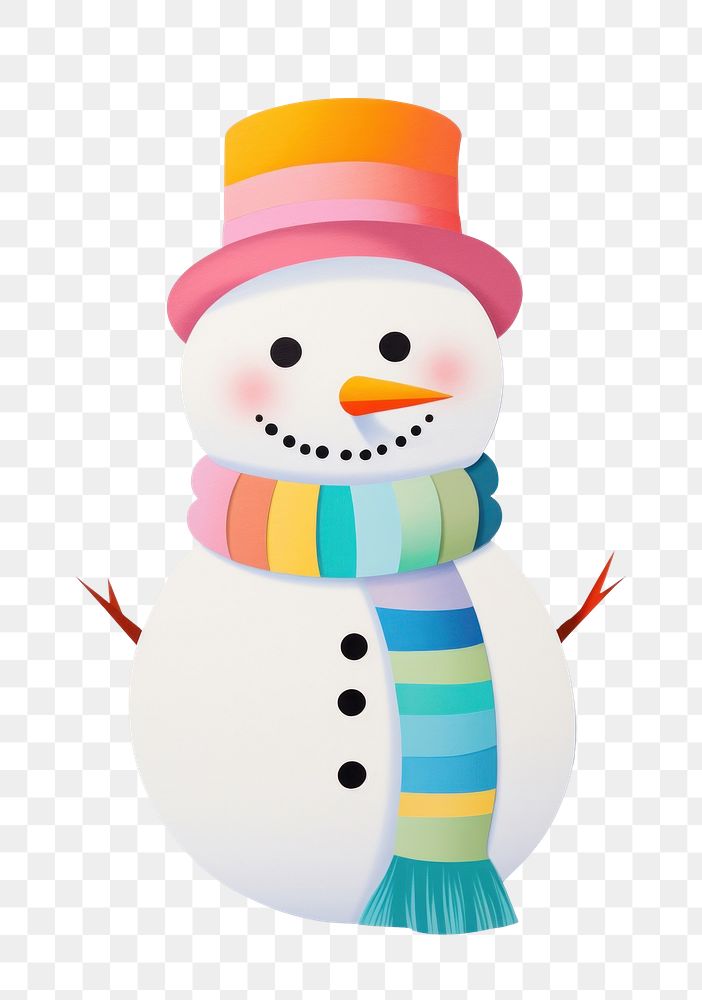 PNG Snow man snowman winter anthropomorphic. AI generated Image by rawpixel.