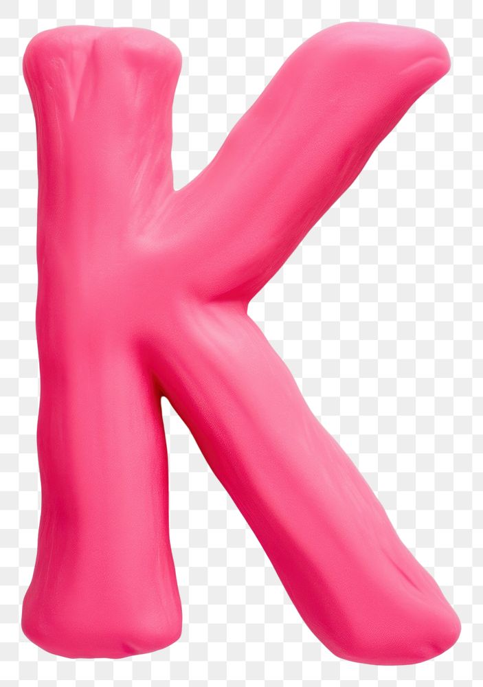PNG K letters plasticine petal pink white background. AI generated Image by rawpixel.