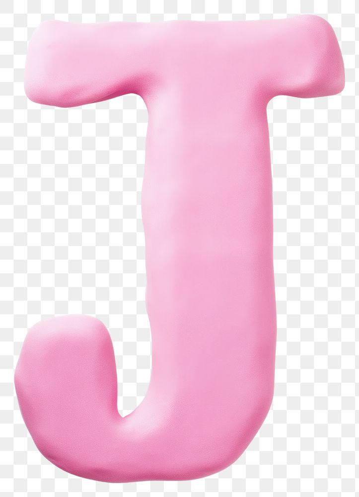 PNG J letters plasticine text pink white background. AI generated Image by rawpixel.
