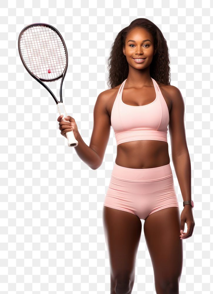 PNG  Tennis racquet racket sports adult. AI generated Image by rawpixel.
