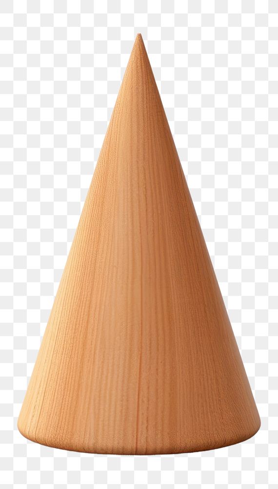 PNG Cone shape wood white background simplicity. 