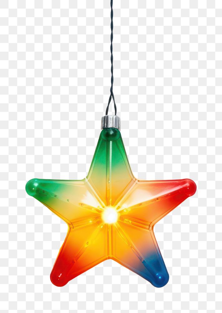 PNG  Christmas light chandelier hanging lamp. AI generated Image by rawpixel.