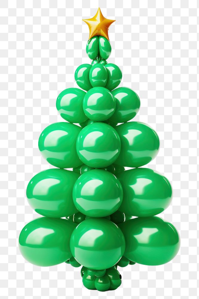PNG Christmas tree ornament balloon plant. AI generated Image by rawpixel.