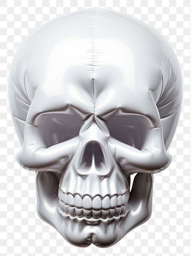 PNG Skull white background sculpture portrait. AI generated Image by rawpixel.