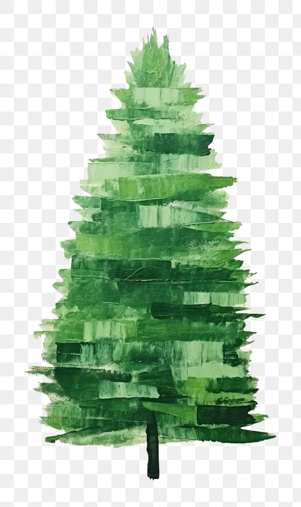 PNG Tree green art christmas. AI generated Image by rawpixel.