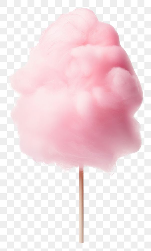PNG  Cotton candy lollipop nature white background