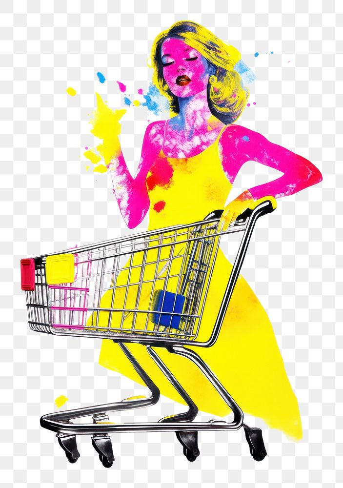 PNG Woman shoping adult white background representation. AI generated Image by rawpixel.