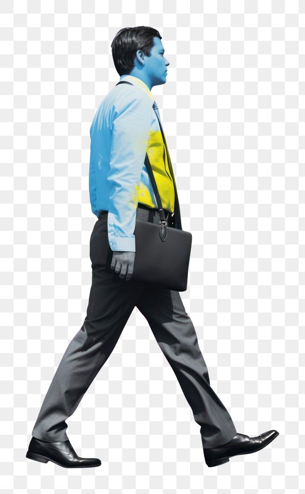 PNG Business man walking standing adult bag. AI generated Image by rawpixel.