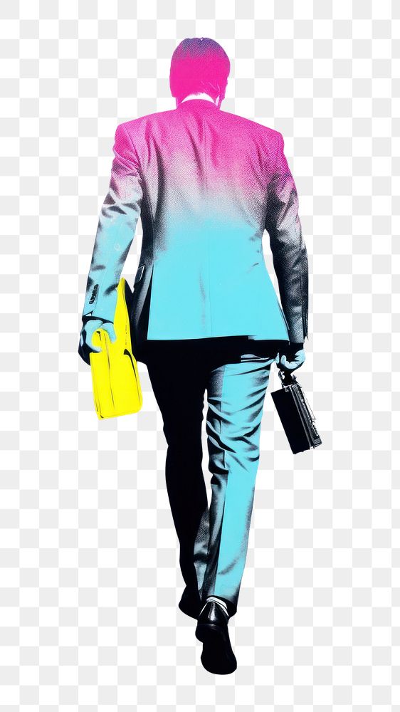 PNG Business man walking pants adult bag. AI generated Image by rawpixel.