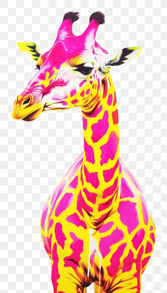 PNG Giraffe animal mammal representation. AI generated Image by rawpixel.