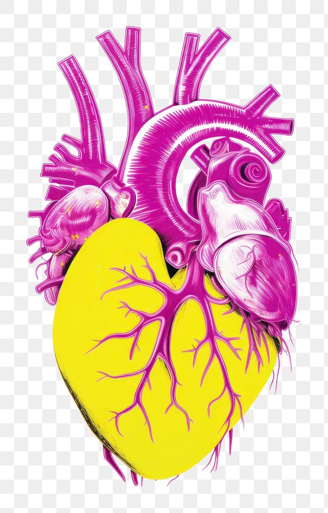 PNG Organ heart drawing purple sketch. 