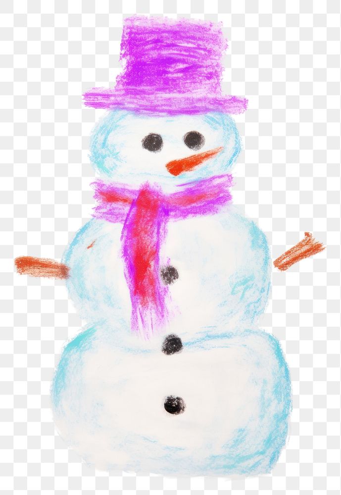 PNG  Chirstmas snowman drawing winter white. AI generated Image by rawpixel.
