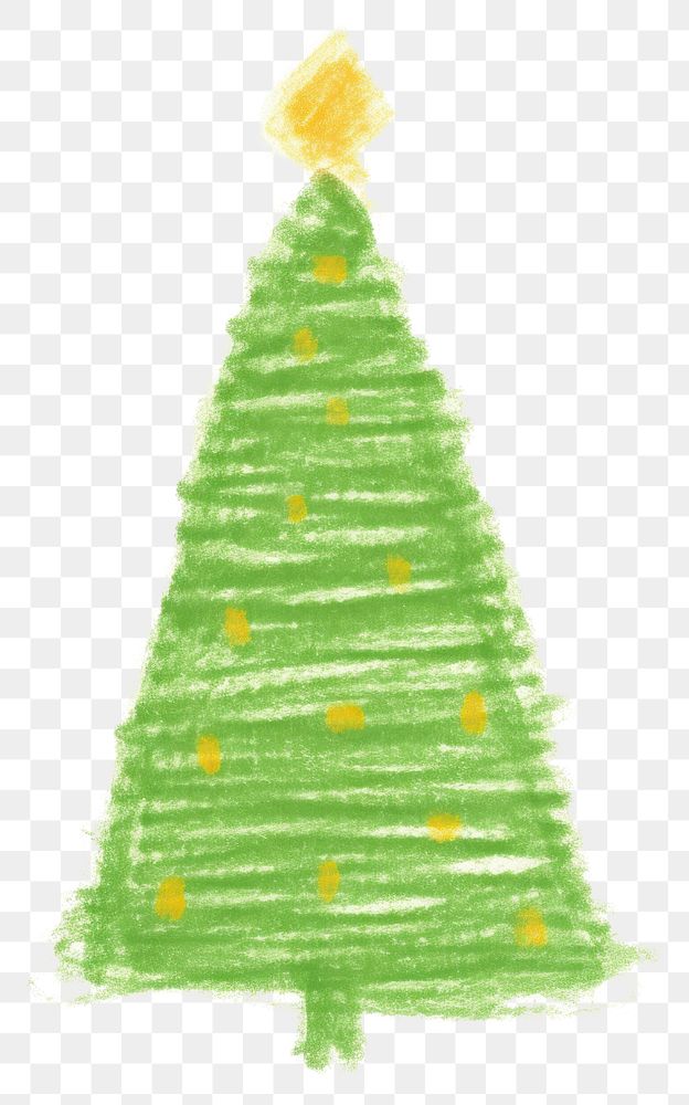 PNG  Christmas tree drawing plant white background. AI generated Image by rawpixel.
