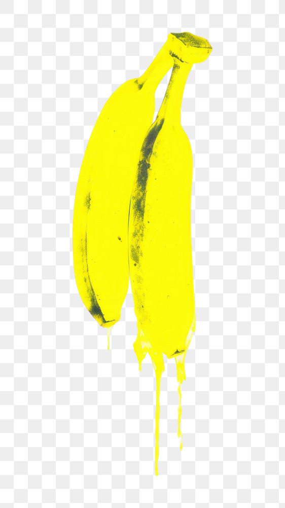 PNG Bananas white background splattered creativity. 