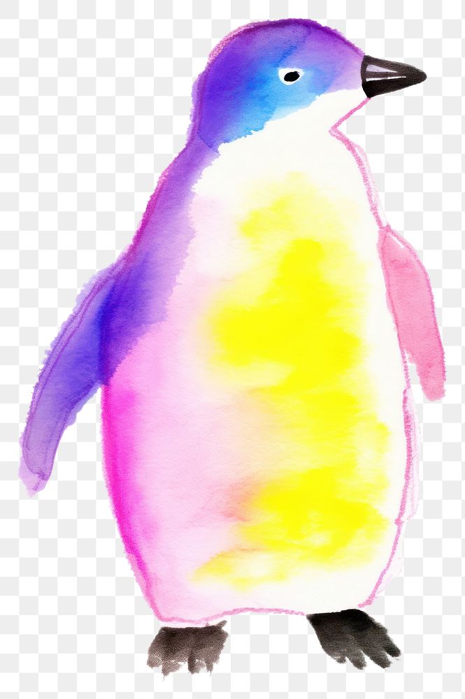PNG  Penguin drawing animal bird. AI generated Image by rawpixel.