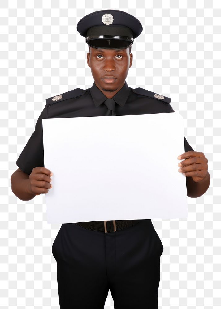 PNG A african police men portrait adult accessories. AI generated Image by rawpixel.