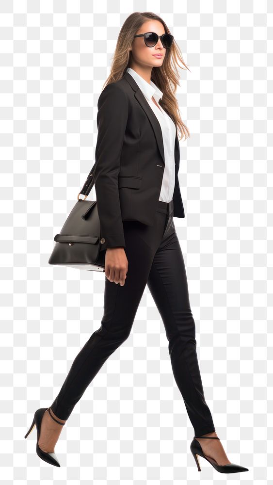 PNG A business woman footwear walking jacket