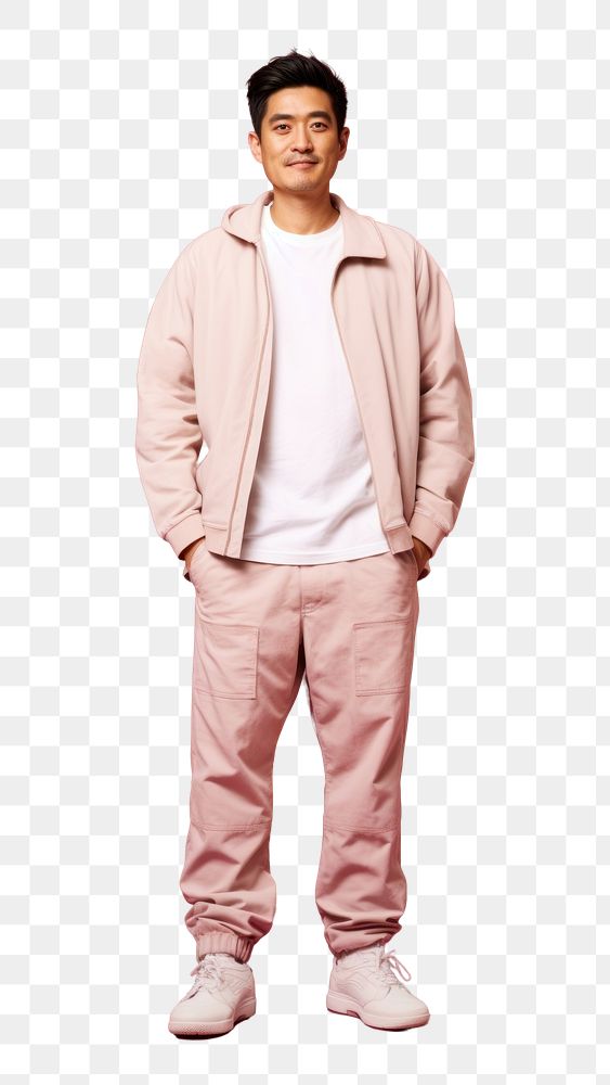 PNG A Hong konger man in a casual clothing poses standing fashion adult. AI generated Image by rawpixel.