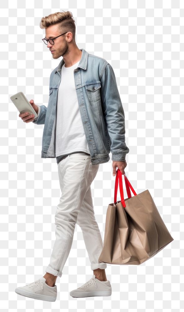 PNG  Shopping shopping adult bag. AI generated Image by rawpixel.