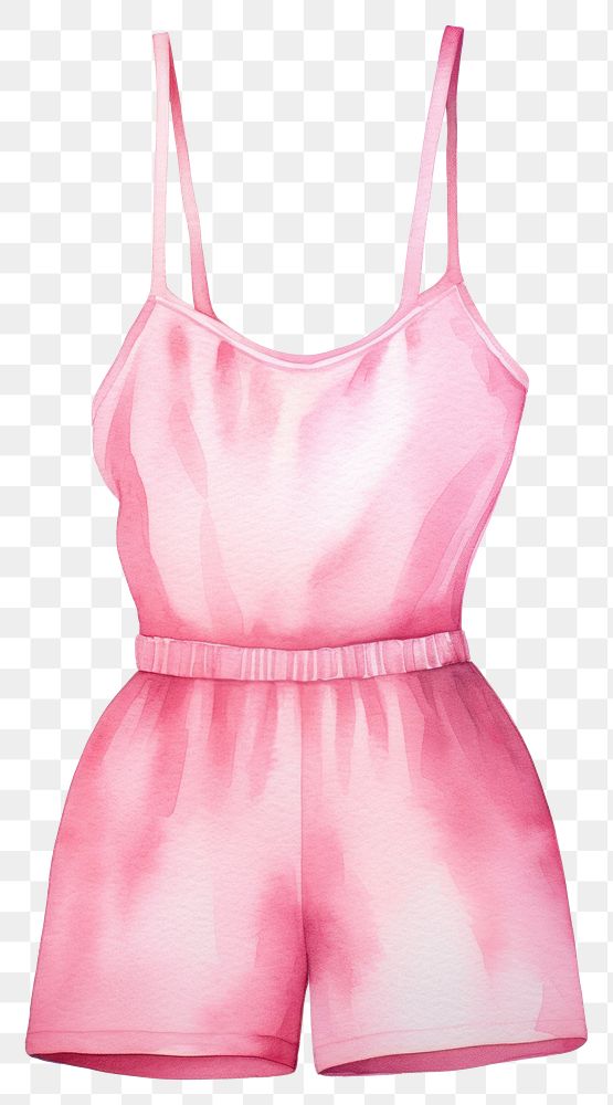 PNG Tankini pink undergarment standing. AI generated Image by rawpixel.