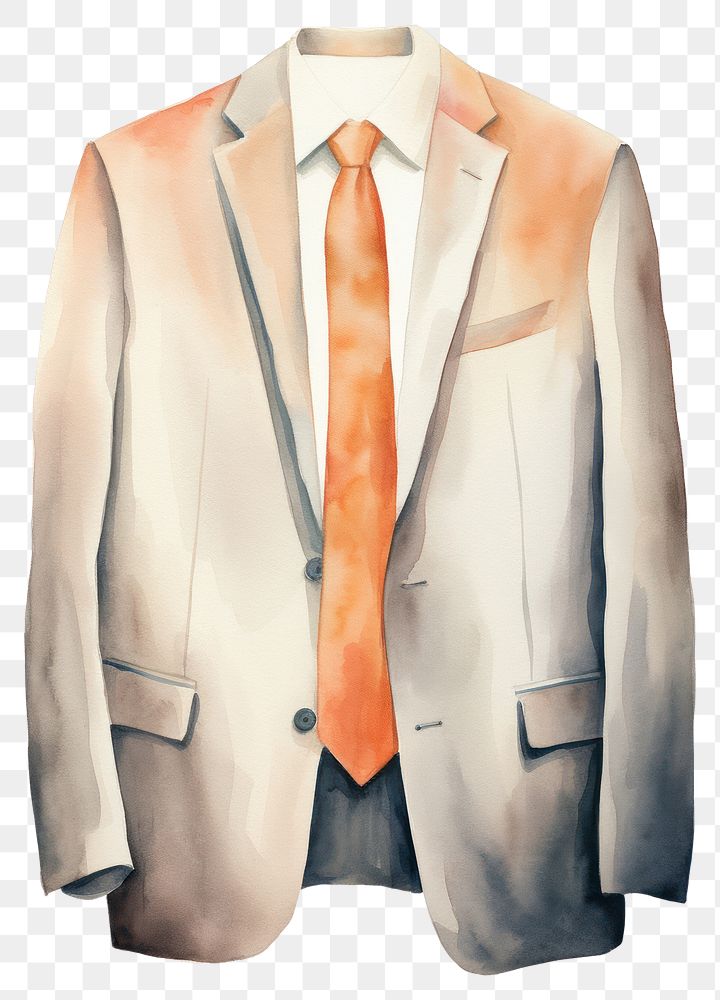 PNG Blazer necktie tuxedo jacket. AI generated Image by rawpixel.