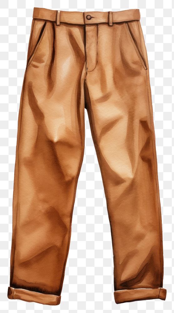 PNG Brown pants outerwear trousers footwear. AI generated Image by rawpixel.